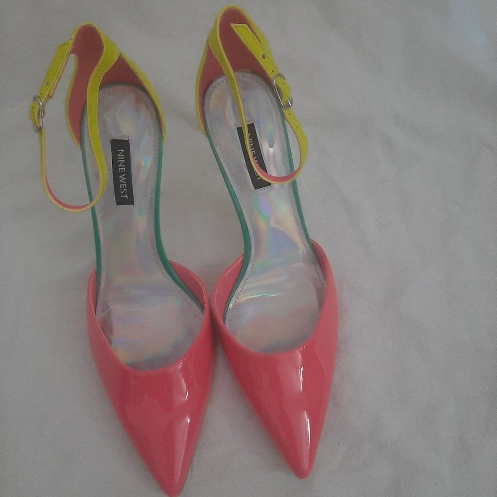 Neon Pink/Yellow Nine West Pump